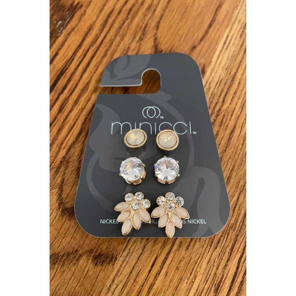 Minicci Set‎ of 3 Earrings A1 22